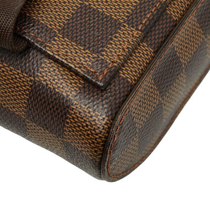 Louis Vuitton Damier Geronimos Body Bag Brown Leather