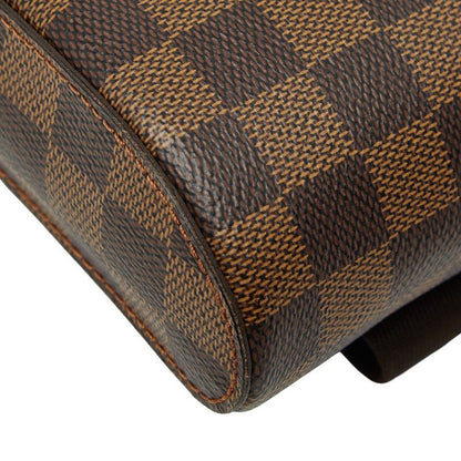 Louis Vuitton Damier Geronimos Body Bag Brown Leather