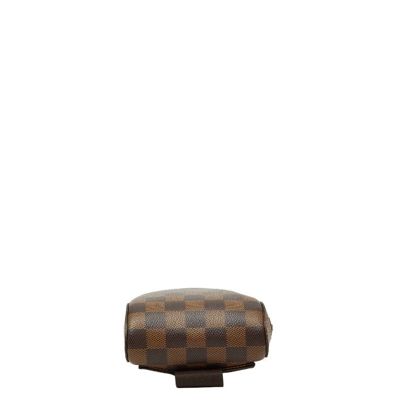 Louis Vuitton Damier Geronimos Body Bag Brown Leather
