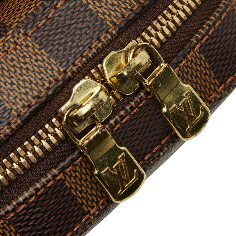 Louis Vuitton Damier Geronimos Body Bag Brown Leather