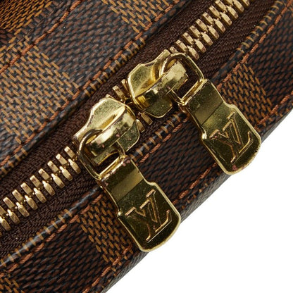Louis Vuitton Damier Geronimos Body Bag Brown Leather