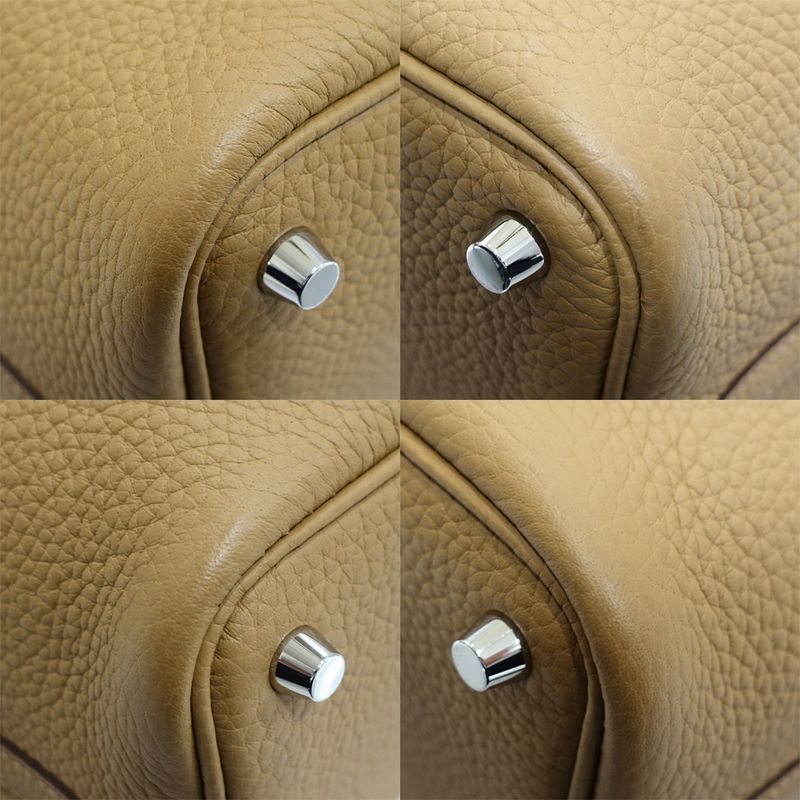 Hermes Picotin Lock PM Handbag Manufactured in Biscuit