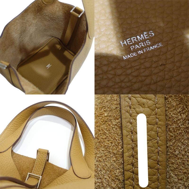 Hermes Picotin Lock PM Handbag Manufactured in Biscuit