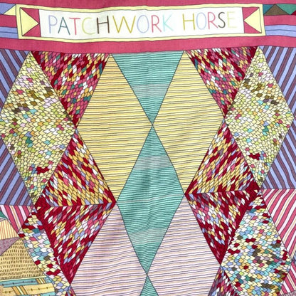 Hermes Carre Geant 140 Large Shawl Patchwork Horse Cashmere