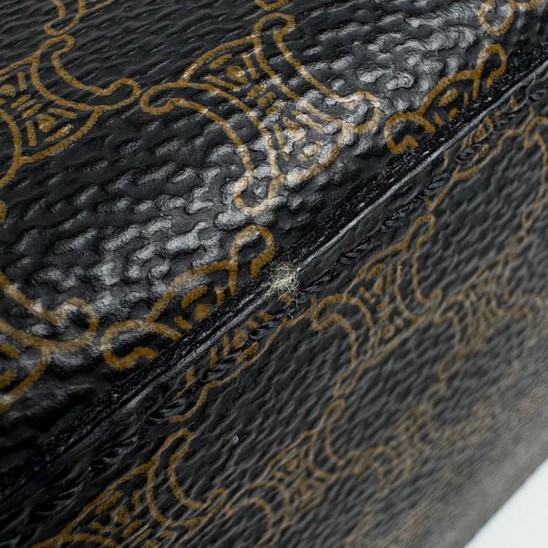 Celine Macadam Pattern Shoulder Bag One Circle Logo
