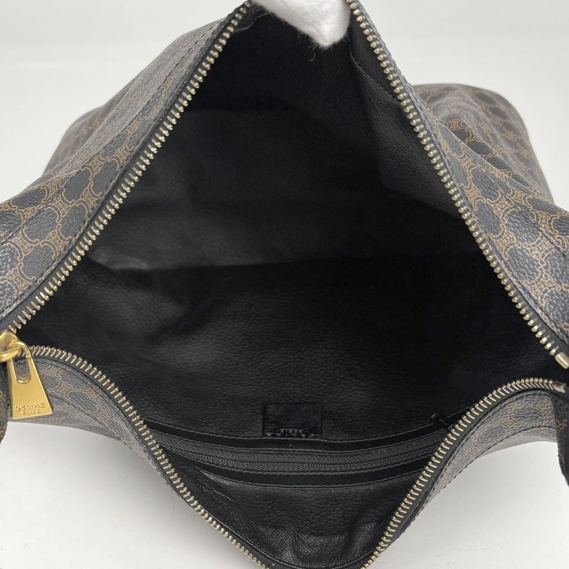 Celine Macadam Pattern Shoulder Bag One Circle Logo