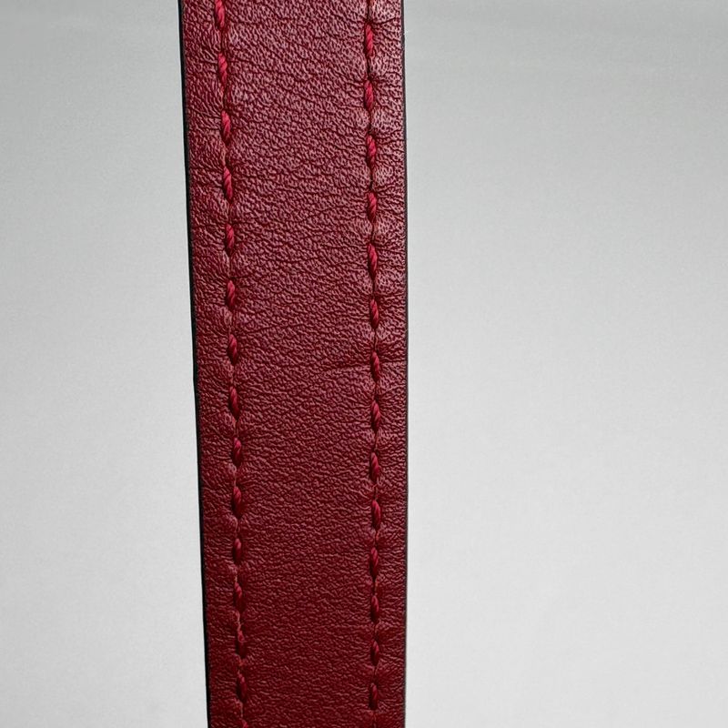 Gucci Micro Guccissima Shoulder Bag GG Pattern Leather Red