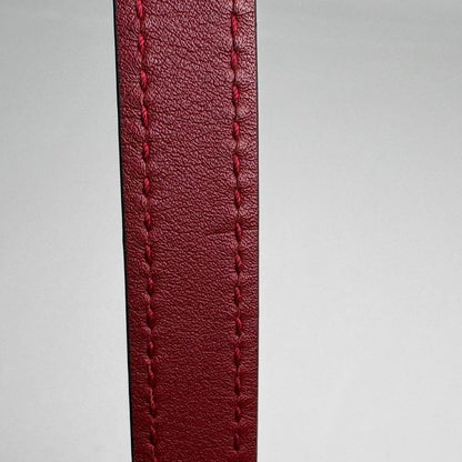 Gucci Micro Guccissima Shoulder Bag GG Pattern Leather Red