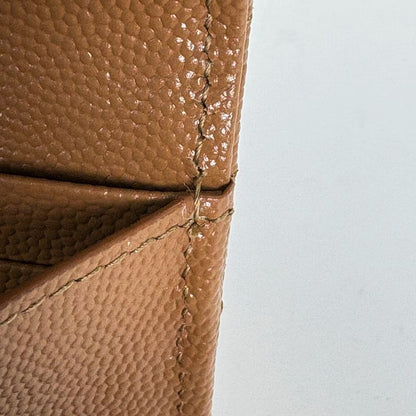 Saint Laurent Logo Bifold Long Wallet Billfold Coin Purse Leather