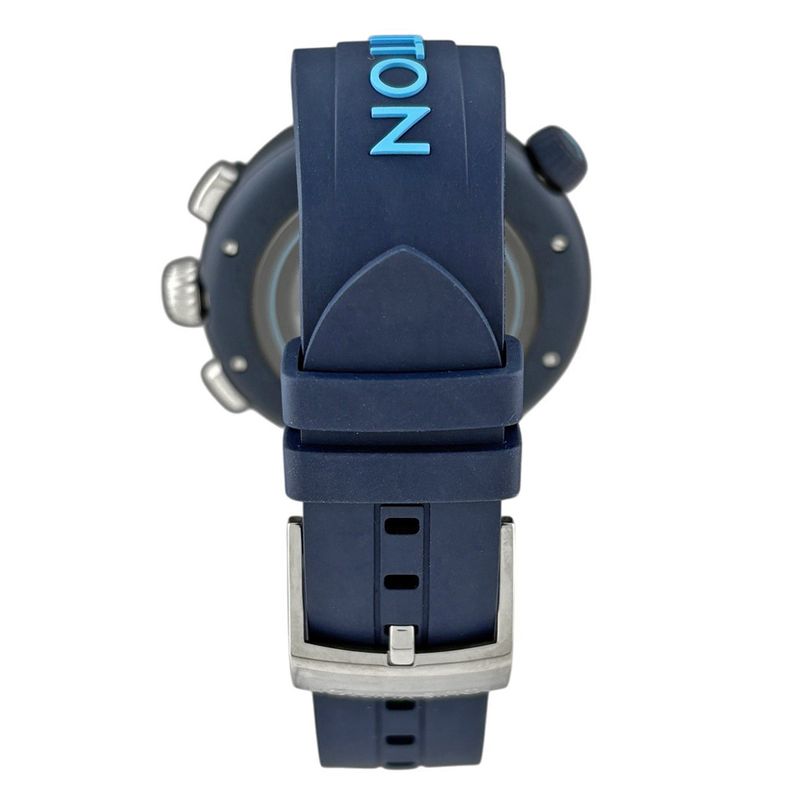 Louis Vuitton Tambour Automatic Street Diver Skyline Blue Watch SS Rubber