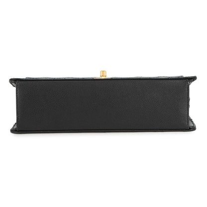Chanel Chain Shoulder Bag Quilted CC Logo Single Flap Caviar Leather