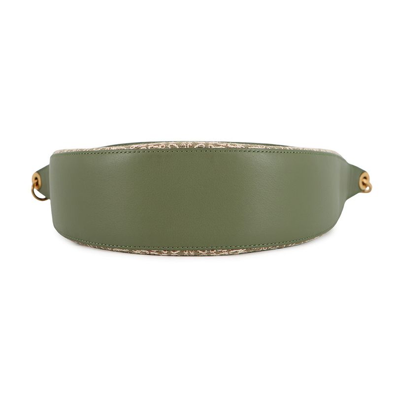 Loewe Shoulder Bag Luna Jacquard Leather Avocado Green