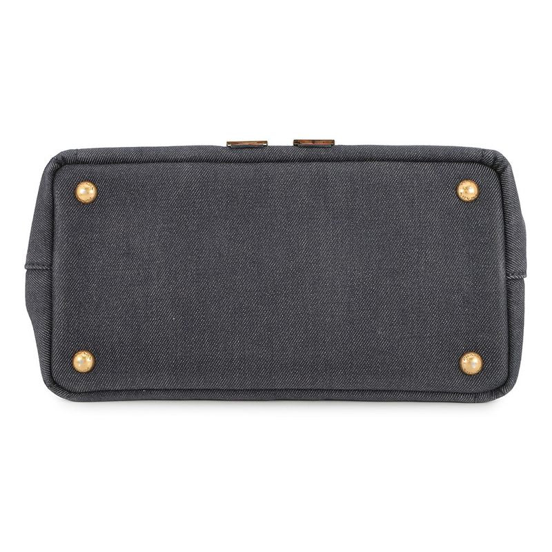 Prada Tote Canapa Robot Canvas 2-Way Navy - Multicolor