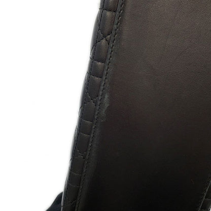Dior Handbag Lady Dior Cannage Leather 2-Way Black