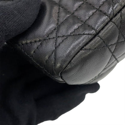 Dior Handbag Lady Dior Cannage Leather 2-Way Black