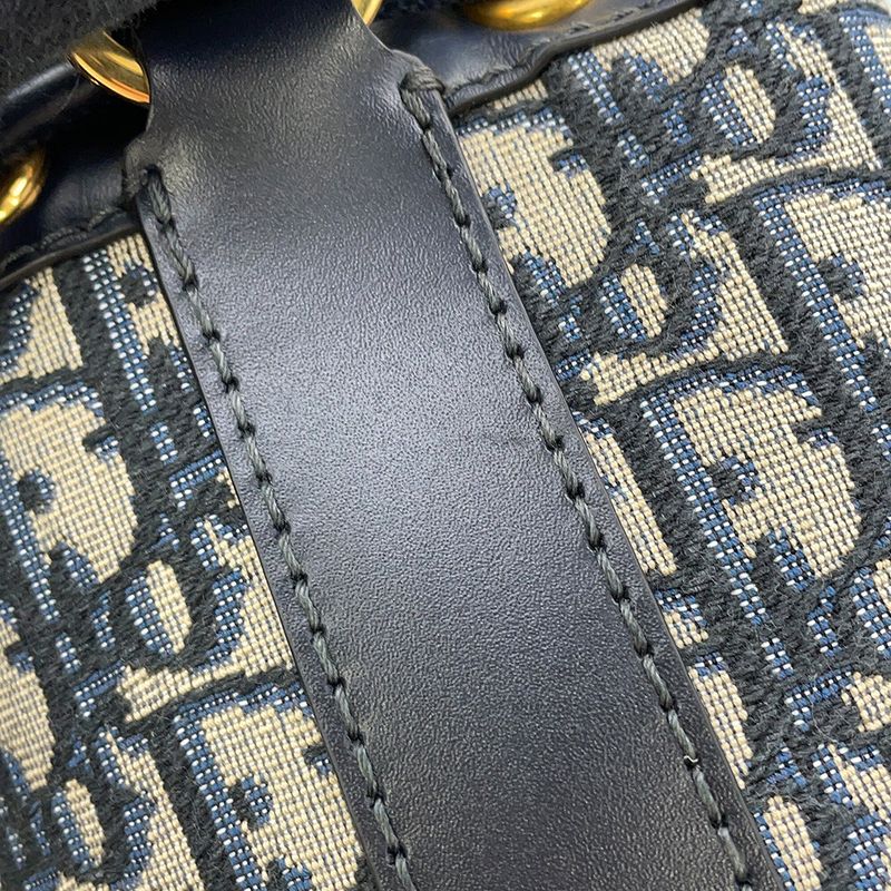 Dior Backpack Oblique Small Navybeige