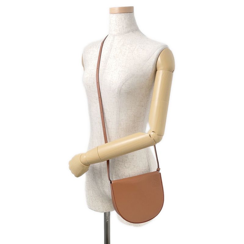 Loewe Shoulder Bag Anagram Heel Leather