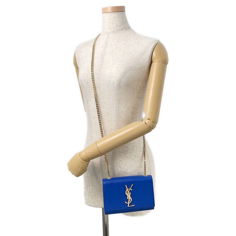 Saint Laurent Paris Chain Shoulder Bag Kate Leather