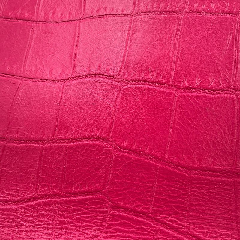 Saint Laurent Paris Chain Shoulder Bag Kate Croco Embossed Leather