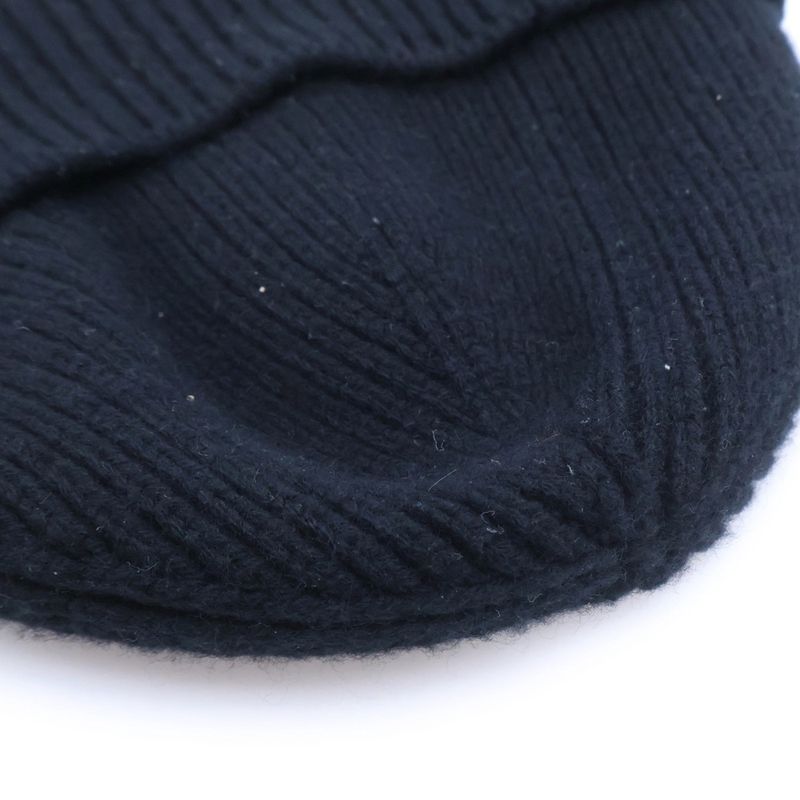 Louis Vuitton Cashmere LV Dual Beanie Knit Hat Black
