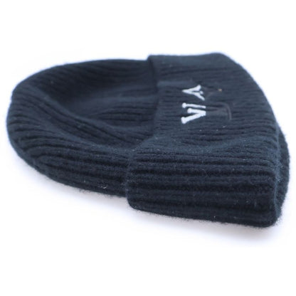 Louis Vuitton Cashmere LV Dual Beanie Knit Hat Black