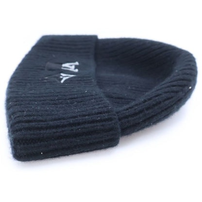 Louis Vuitton Cashmere LV Dual Beanie Knit Hat Black
