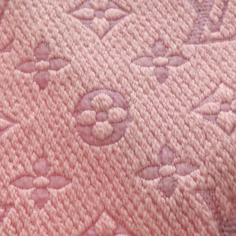 Louis Vuitton Monogram Logomania Scarf Fringe Muffler Pink