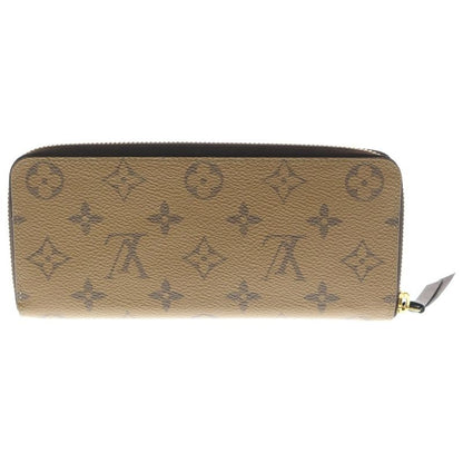 Louis Vuitton Monogram Reverse Portefeuille Clemence Long Wallet Beige