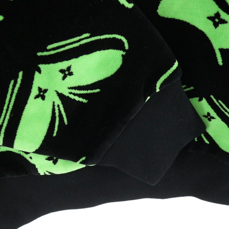Louis Vuitton LV Eyes Graphic Velour Velvet Pullover Sweatshirt Hoodie