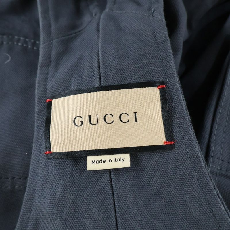 Gucci Duck Overalls Double Knee Pants Charcoal
