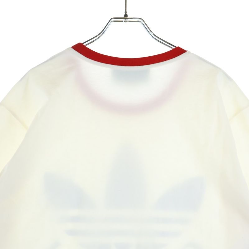 Gucci Adidas Trefoil Logo Trim T-Shirt White