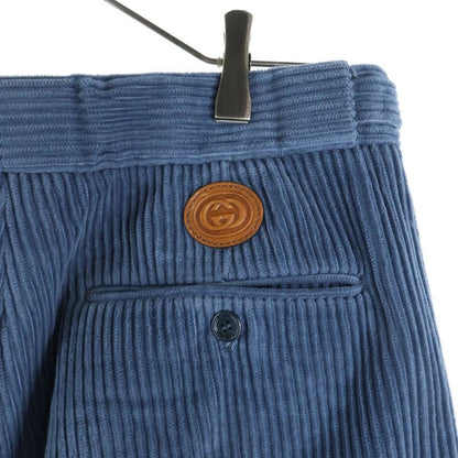 Gucci Corduroy Wide Pants Blue