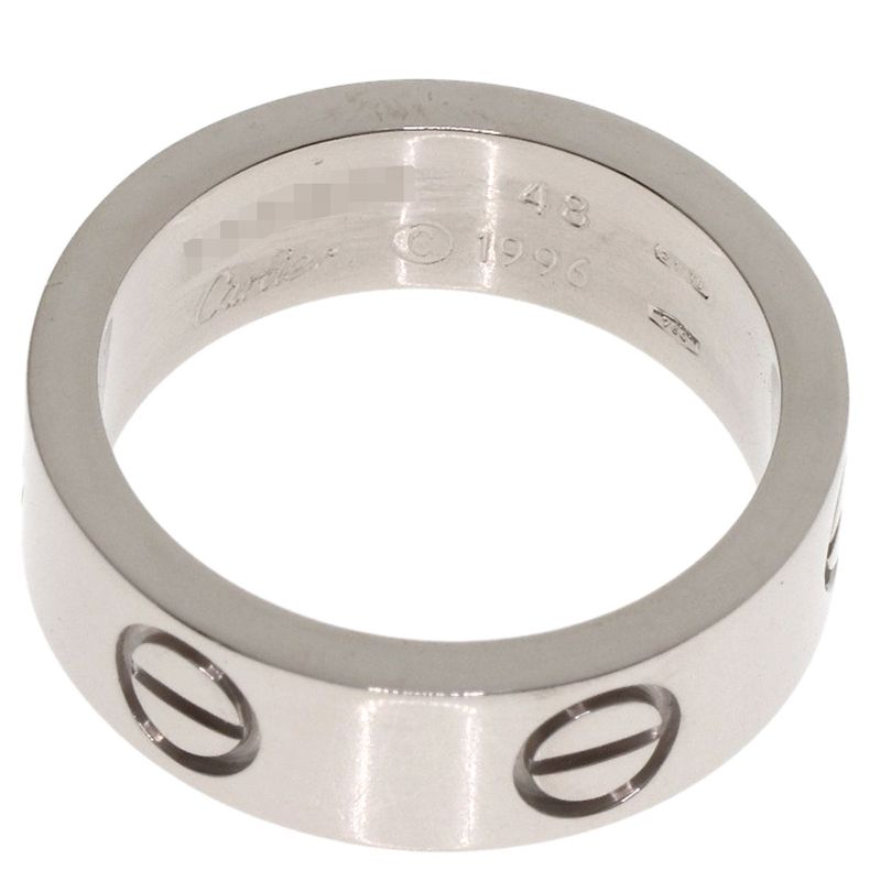 Cartier Love Ring 48 Ring 18K White Gold