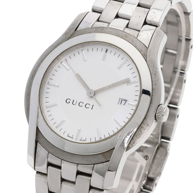 Gucci Round Face Watch SS