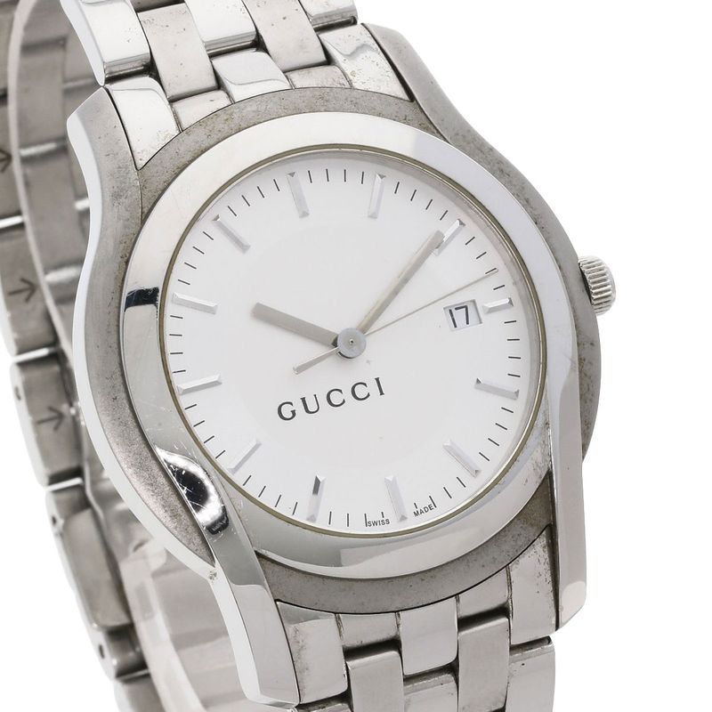 Gucci Round Face Watch SS