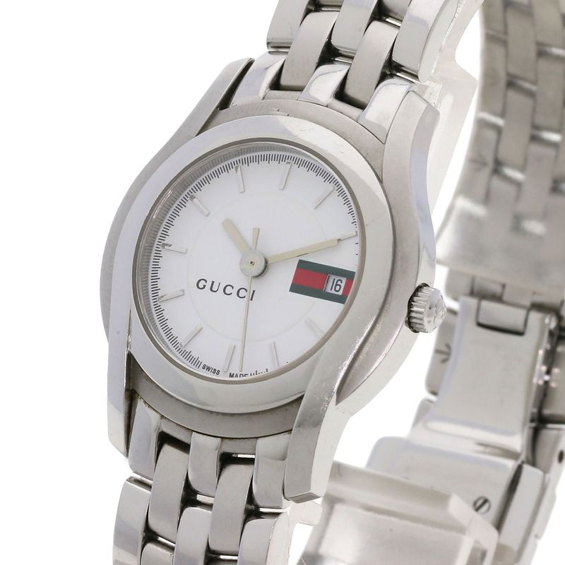 Gucci Round Face Watch SS