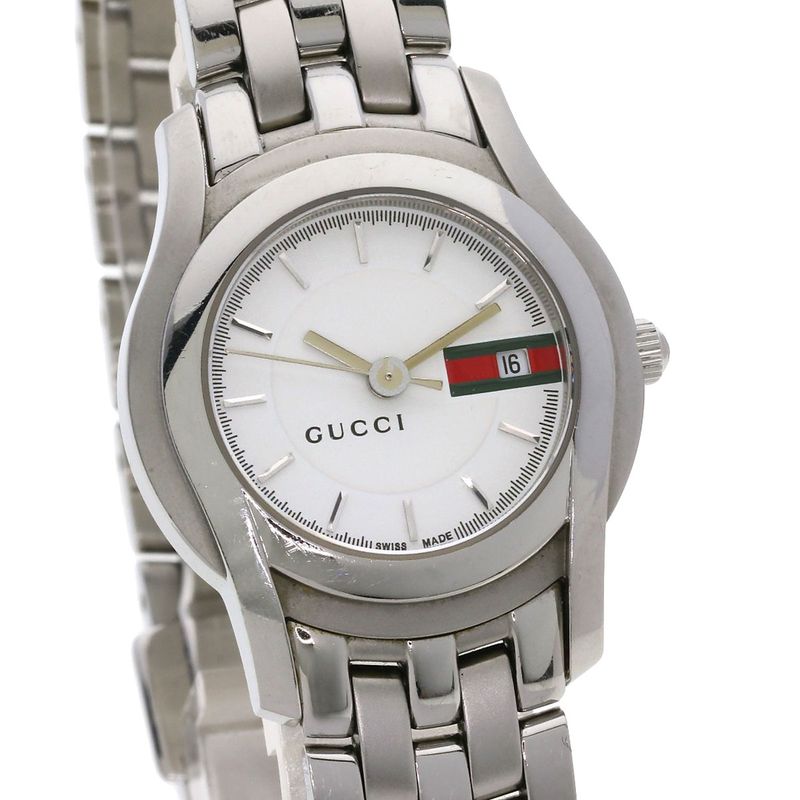 Gucci Round Face Watch SS