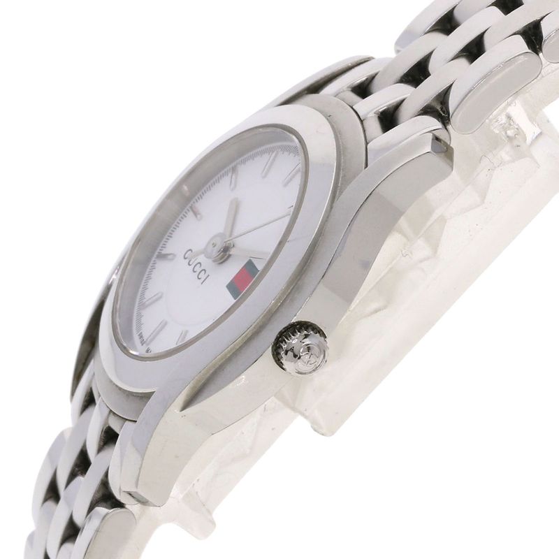 Gucci Round Face Watch SS