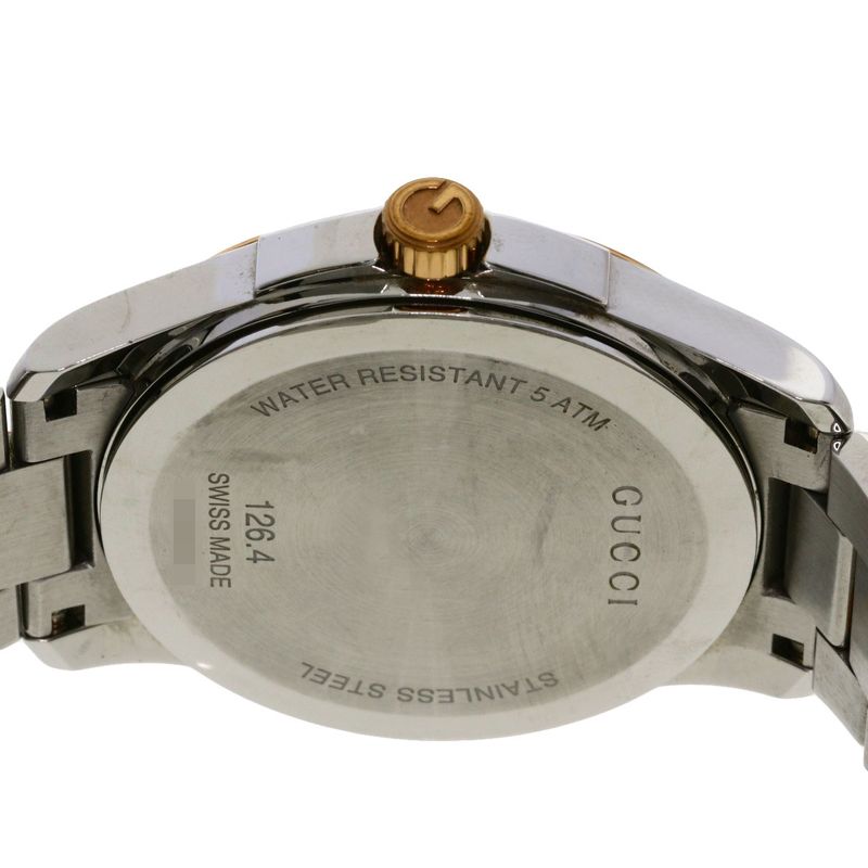 Gucci 126.4 Round Face Watch SS Ssxpgp