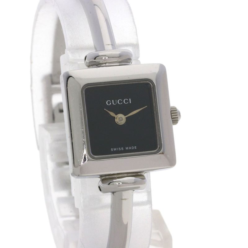 Gucci Square Face Bangle Watch SS