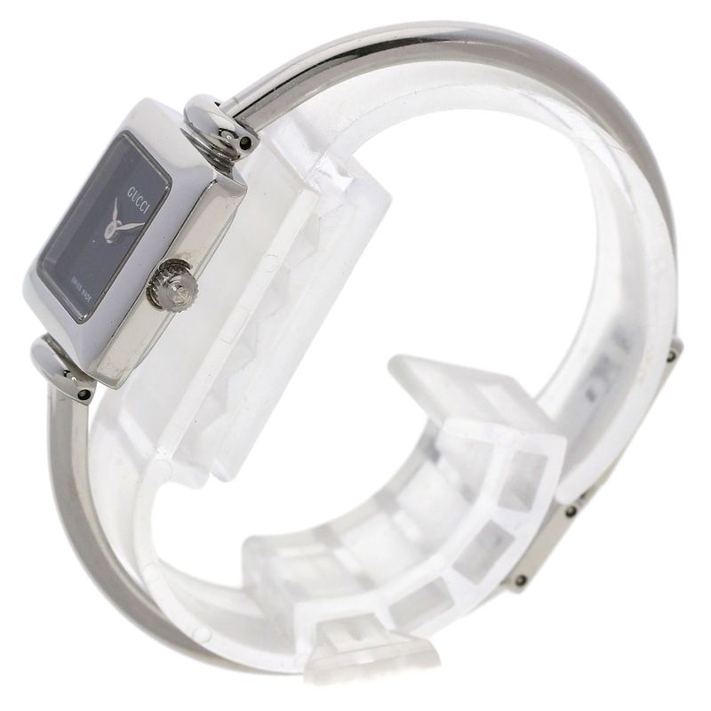 Gucci Square Face Bangle Watch SS