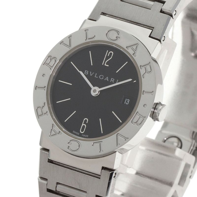 Bvlgari Watch SS Black
