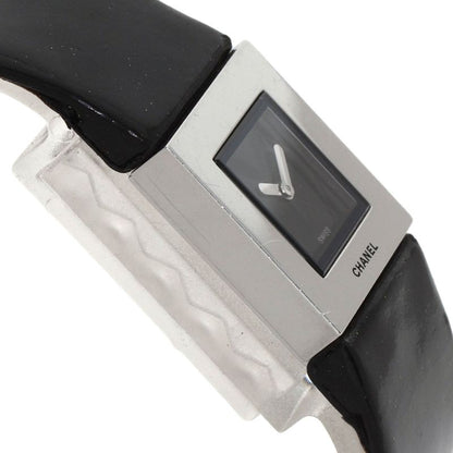 Chanel Quilted Watch SS Leather