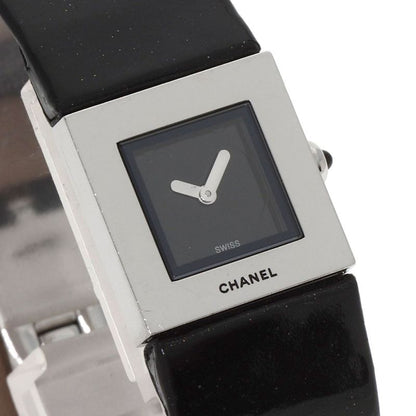 Chanel Quilted Watch SS Leather