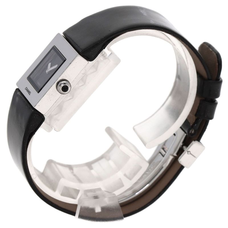 Chanel Quilted Watch SS Leather