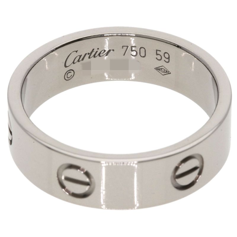 Cartier Love Ring 59 Ring 18K White Gold