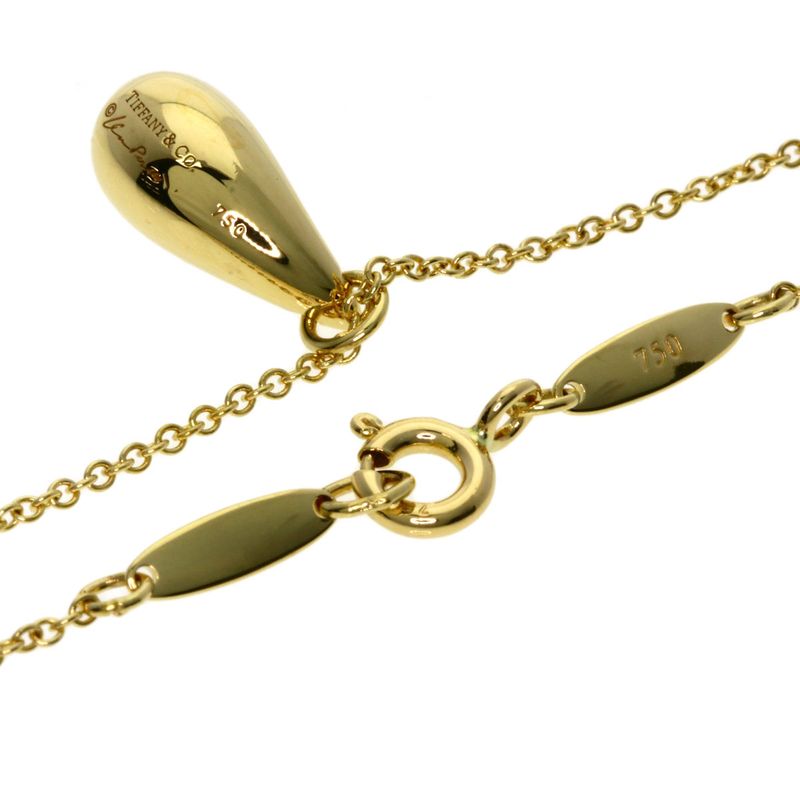 Tiffany & Co. Teardrop Necklace 18K Yellow Gold