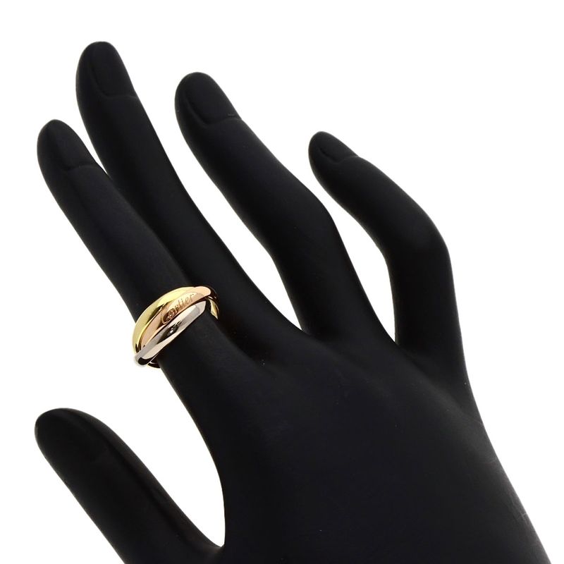 Cartier Trinity SM 48 Model Ring 18K Yellow Gold 18K Pink