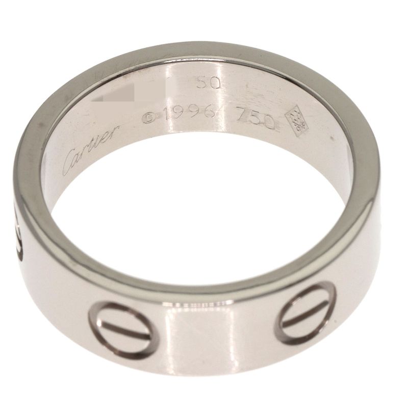 Cartier Love Ring 50 Ring 18K White Gold