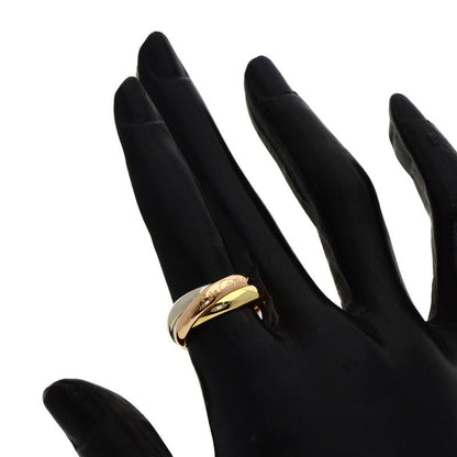 Cartier Trinity 49 Ring 18K Yellow Gold 18K White Pink